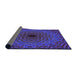 Thickness of Patterned Purple Rug, pat2218pur