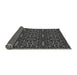 Thickness of Patterned Charcoal Black Rug, pat2219gry