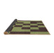 Thickness of Patterned Green Rug, pat222brn