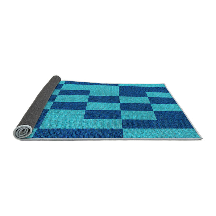 Thickness of Patterned Blueberry Blue Rug, pat222lblu