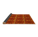 Thickness of Patterned Orange Red Orange Rug, pat2220yw