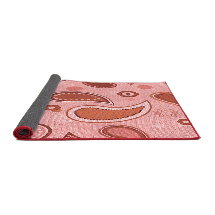 Thickness of Patterned Red Rug, pat2221rd