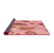 Thickness of Patterned Red Rug, pat2221rd