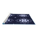 Sideview of Machine Washable Transitional Purple Rug, wshpat2222blu