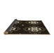 Thickness of Patterned Black Rug, pat2222brn