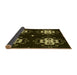 Thickness of Patterned Black Rug, pat2222yw