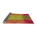 Thickness of Patterned Crimson Red Rug, pat2223org