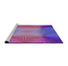 Sideview of Machine Washable Transitional Medium Purple Rug, wshpat2223pur
