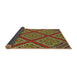 Thickness of Patterned Pistachio Green Rug, pat2224brn