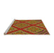 Sideview of Machine Washable Transitional Pistachio Green Rug, wshpat2224org