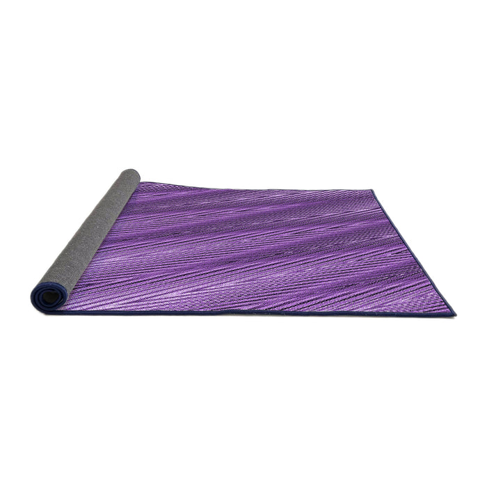Thickness of Patterned Purple Rug, pat2226pur