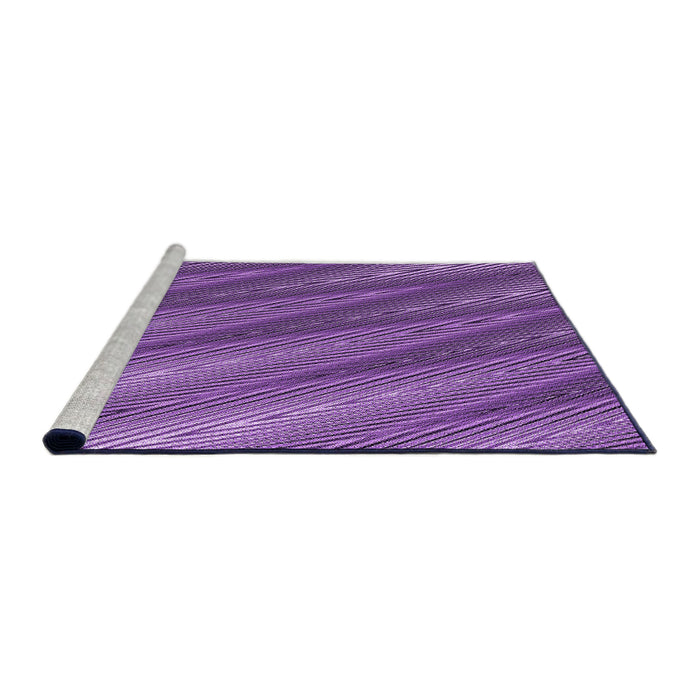 Sideview of Machine Washable Transitional Purple Rug, wshpat2226pur