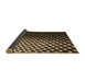 Thickness of Patterned Bronze Brown Rug, pat2227brn