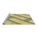 Sideview of Machine Washable Transitional Brass Green Rug, wshpat223brn