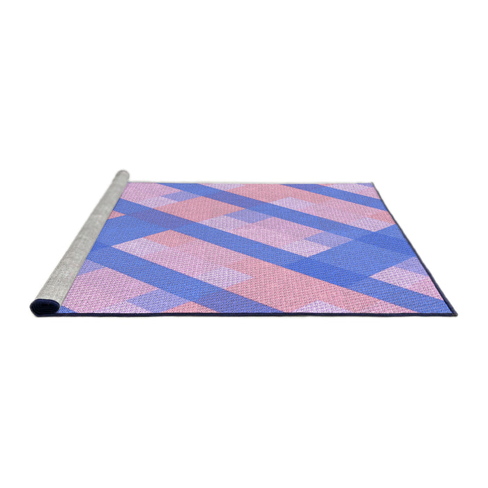 Sideview of Machine Washable Transitional Purple Rug, wshpat223pur