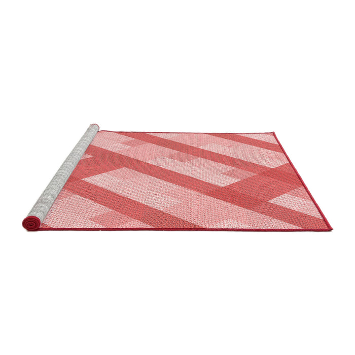 Sideview of Machine Washable Transitional Pastel Pink Rug, wshpat223rd