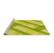 Sideview of Machine Washable Transitional Pistachio Green Rug, wshpat223yw