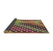 Thickness of Patterned Brown Red Rug, pat2230brn