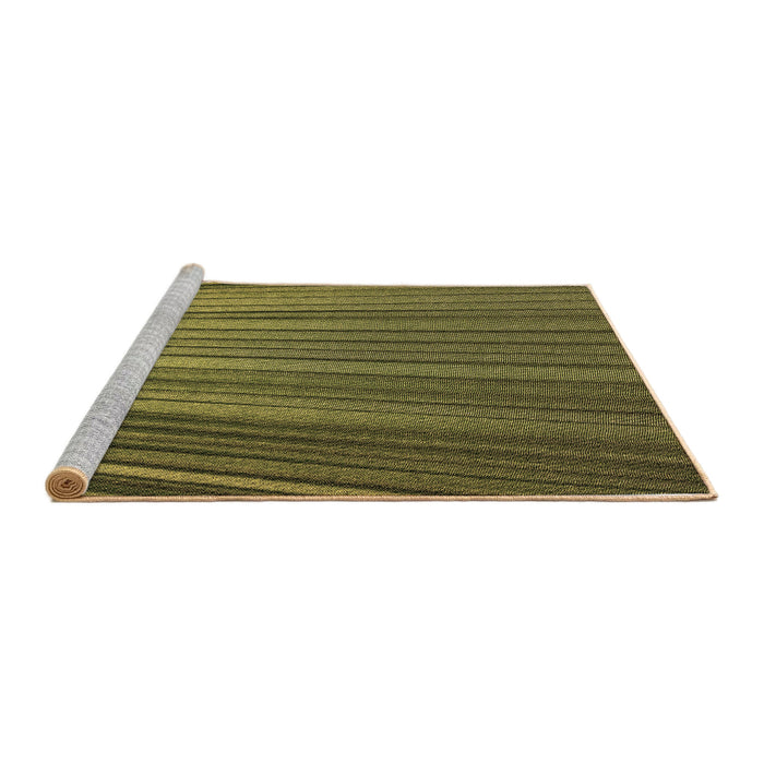 Sideview of Machine Washable Transitional Chocolate Brown Rug, wshpat2231brn