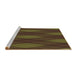 Sideview of Machine Washable Transitional Bakers Brown Rug, wshpat2232brn