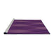 Sideview of Machine Washable Transitional Orchid Purple Rug, wshpat2232pur