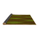 Thickness of Patterned Dark Yellow Green Rug, pat2232yw