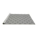 Sideview of Machine Washable Transitional Gray Rug, wshpat2235gry