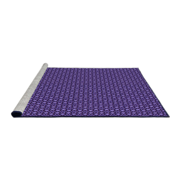 Sideview of Machine Washable Transitional Purple Rug, wshpat2236pur