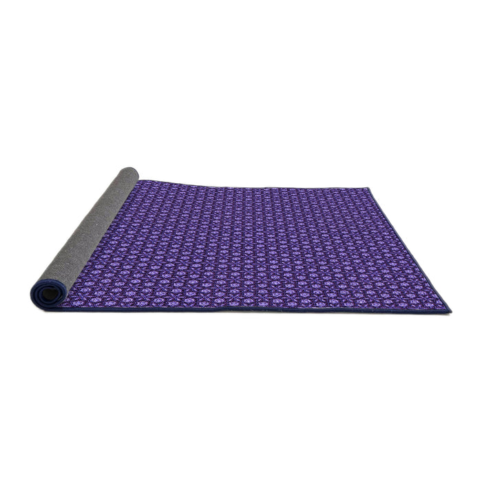 Thickness of Patterned Purple Rug, pat2236pur