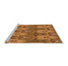 Sideview of Machine Washable Transitional Orange Rug, wshpat2237org