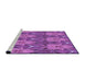 Sideview of Machine Washable Transitional Purple Rug, wshpat2237pur