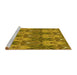 Sideview of Machine Washable Transitional Dark Bronze Brown Rug, wshpat2237yw