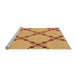 Sideview of Machine Washable Transitional Orange Rug, wshpat2241org