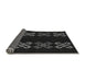 Thickness of Patterned Black Rug, pat2242gry