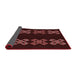 Thickness of Patterned Chocolate Brown Rug, pat2242rd