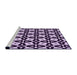 Sideview of Machine Washable Transitional Mauve Purple Rug, wshpat2245pur