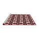 Sideview of Machine Washable Transitional Pink Rug, wshpat2245rd