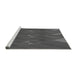 Sideview of Machine Washable Transitional Silver Gray Rug, wshpat2246gry