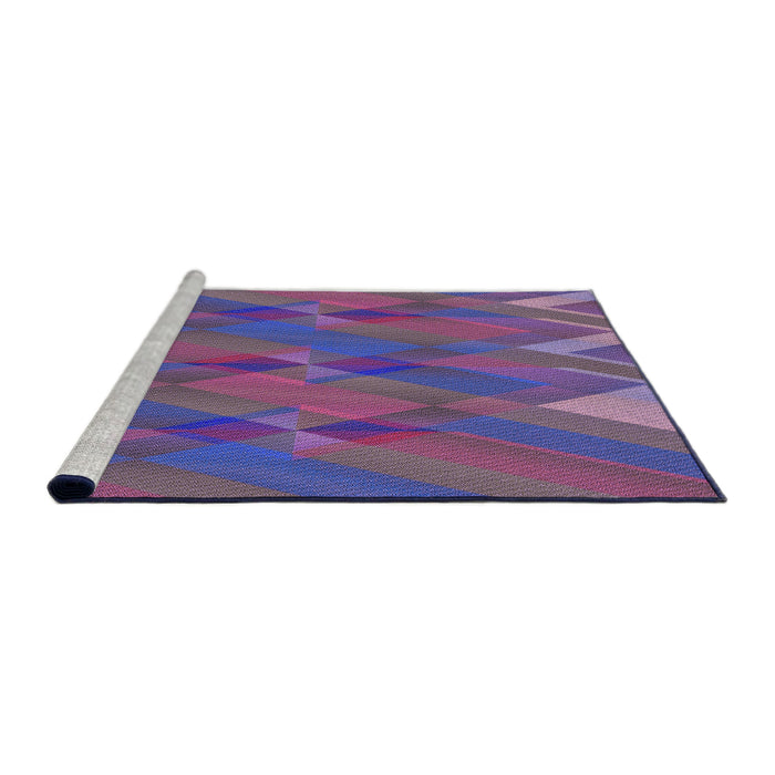Sideview of Machine Washable Transitional Medium Purple Rug, wshpat2246pur