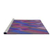 Sideview of Machine Washable Transitional Medium Purple Rug, wshpat2246pur