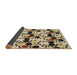 Thickness of Patterned Khaki Gold Rug, pat2247brn