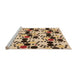 Sideview of Machine Washable Transitional Red Brown Rug, wshpat2247org