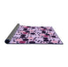 Sideview of Patterned Blossom Pink Rug, pat2247pur