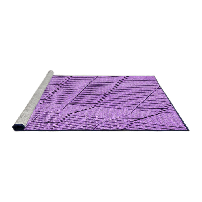 Sideview of Machine Washable Transitional Violet Purple Rug, wshpat2248pur