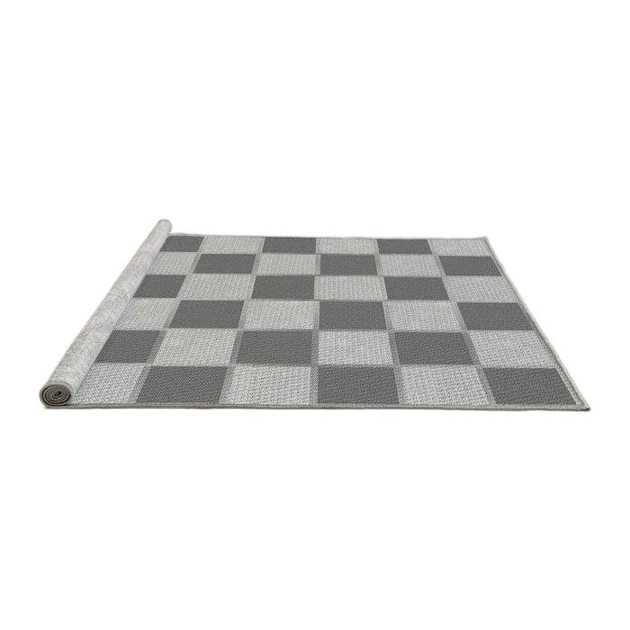 Sideview of Machine Washable Transitional Platinum Gray Rug, wshpat225gry