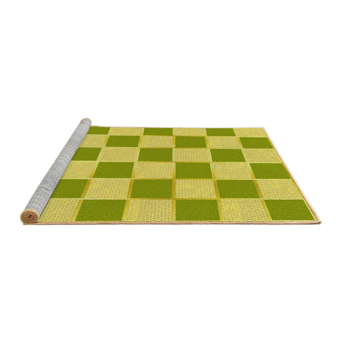 Sideview of Machine Washable Transitional Pistachio Green Rug, wshpat225yw