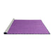 Sideview of Machine Washable Transitional Purple Rug, wshpat2250pur