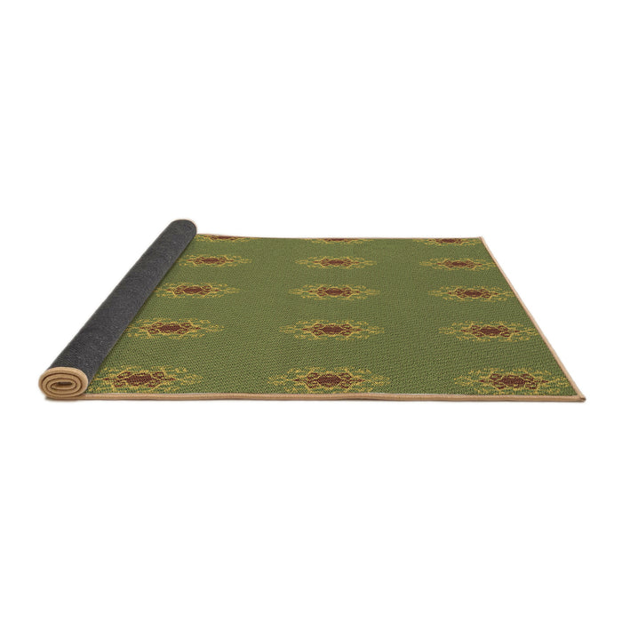 Thickness of Patterned Oak Brown Rug, pat2251brn