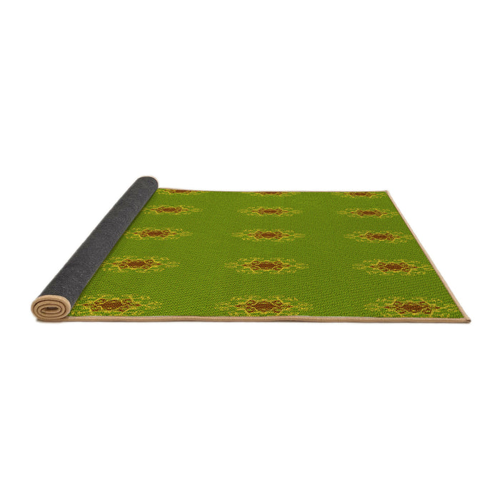 Thickness of Patterned Pistachio Green Rug, pat2251yw
