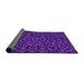 Thickness of Patterned Clematis Violet Purple Rug, pat2252pur